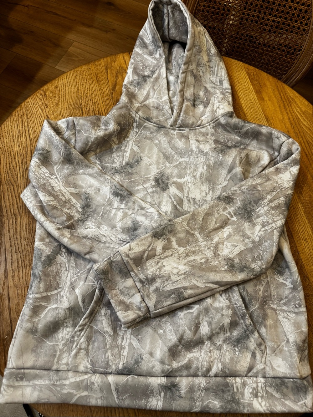 Womens Grey light Camouflage Hoodie Sweatshirt